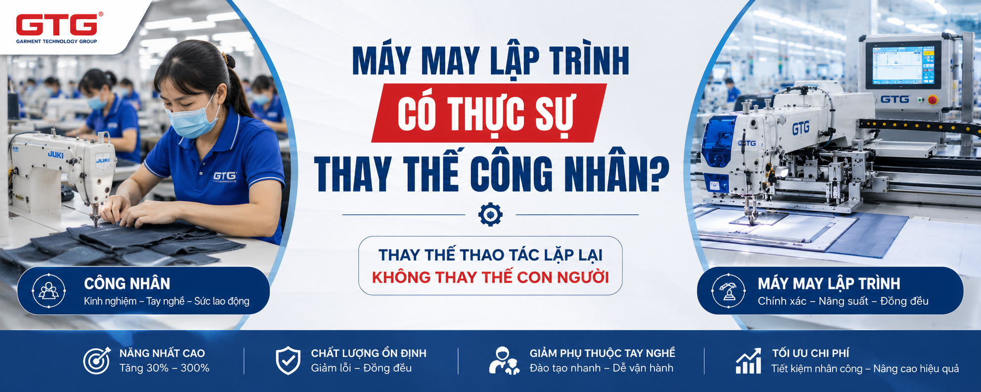Máy may lập trình có thực sự thay thế công nhân? 