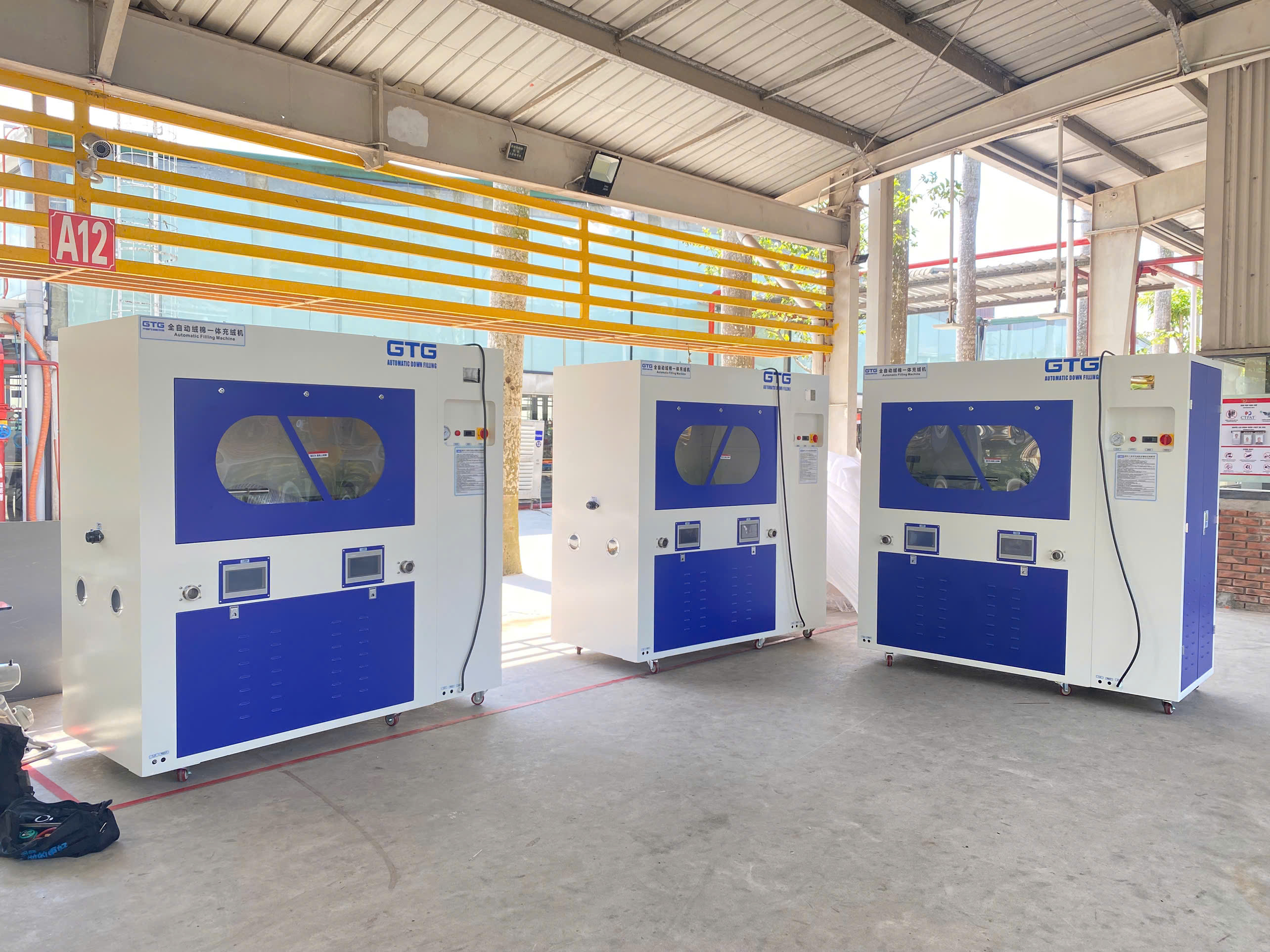 Giang Thành tiếp tục lắp và bàn giao 3 máy nhồi bông tự động C2024 tới 1 nhà máy của tập đoàn May Tân Đệ tại Hưng Yên