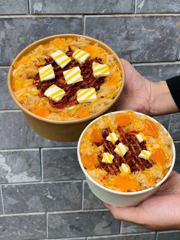 Bánh Bông Lan Trứng Muối Khô Bò nhỏ