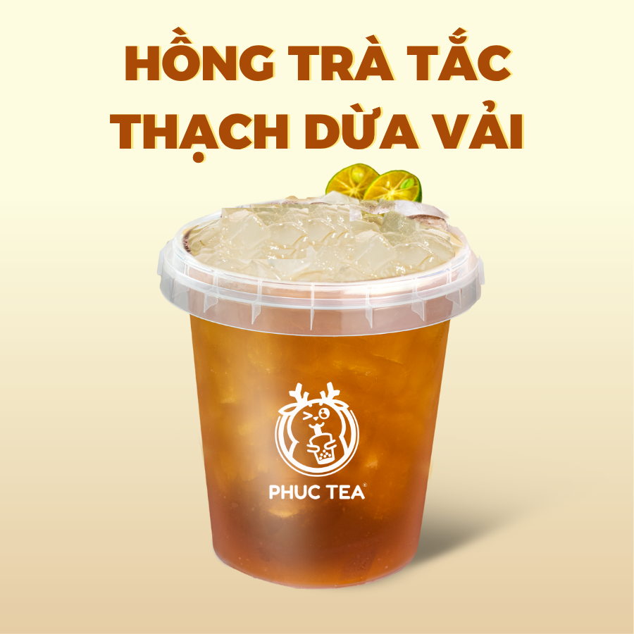 Hồng Trà Tắc Dừa Vải (Xô 1 Lít)