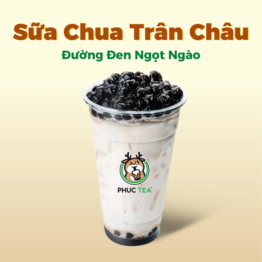 Sữa Chua Trân Châu Đường Đen (Size M)