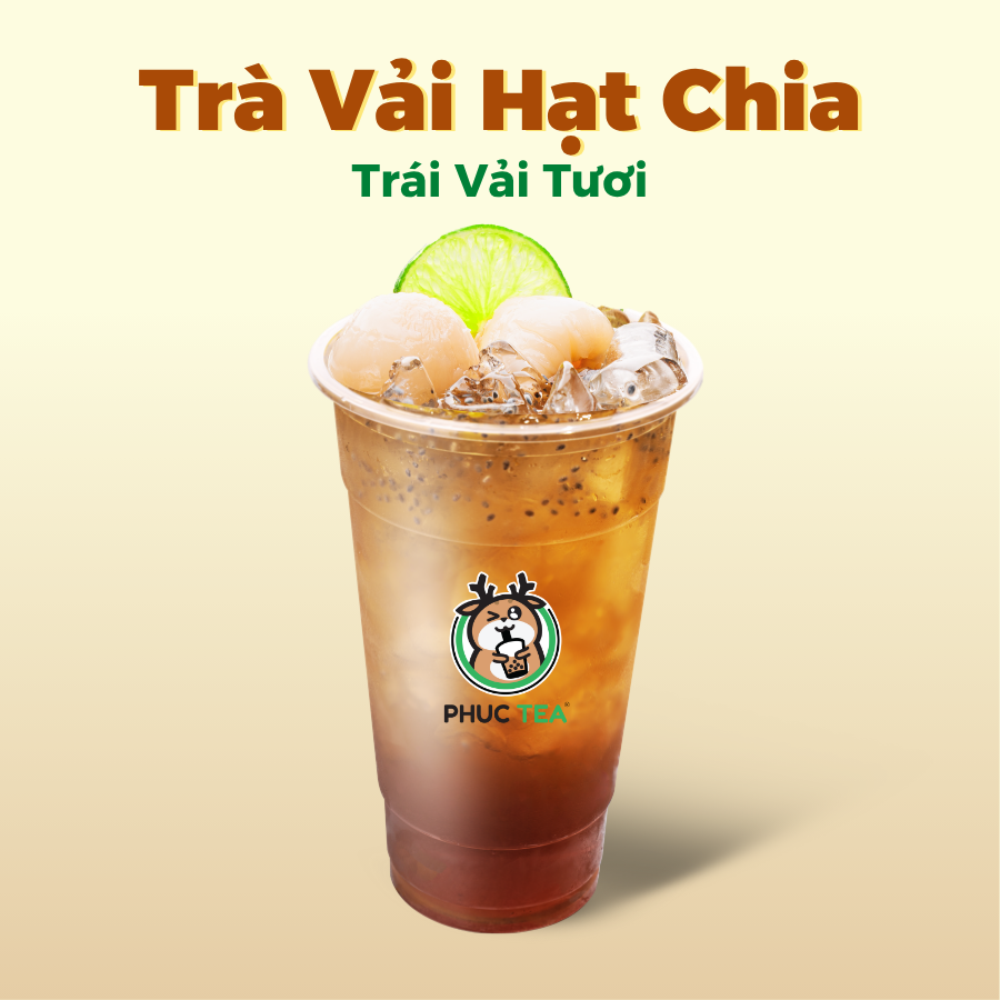 Trà Vải Hạt Chia (Size M)