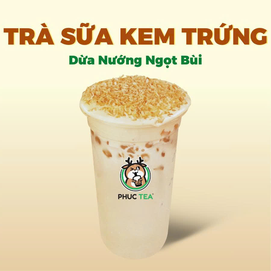 Trà Sữa Kem Trứng Dừa Nướng (Size M)