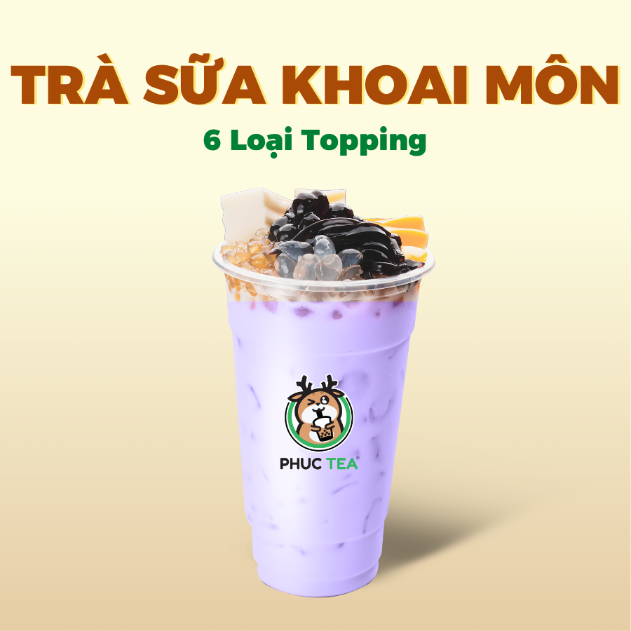 Trà Sữa Khoai Môn Phúc - Full Topping (Size M)