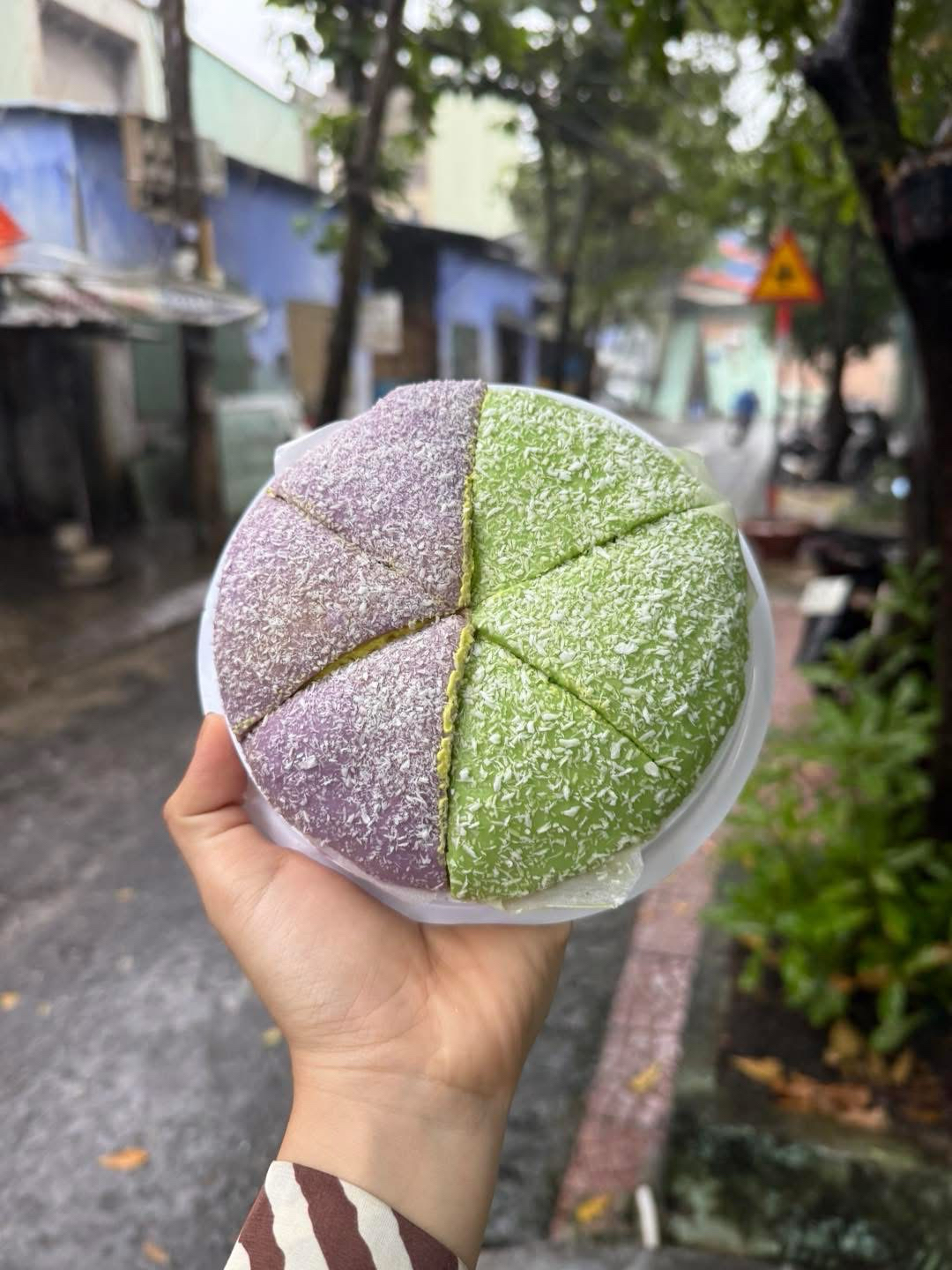 Bánh Phú Sĩ Xanh Mix Tím