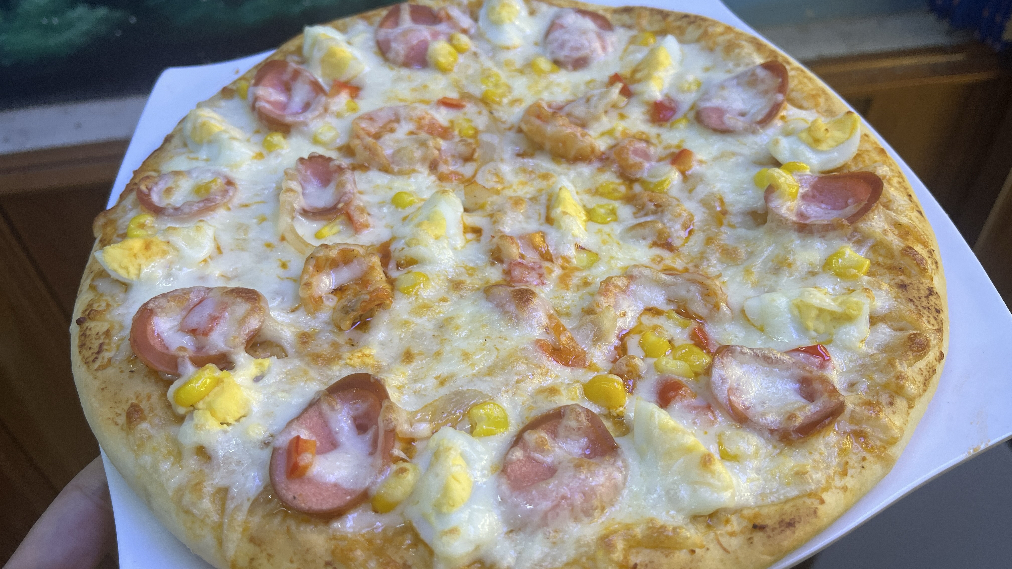 Pizza Kid (trứng, xúc xích, bắp) Size M 24cm