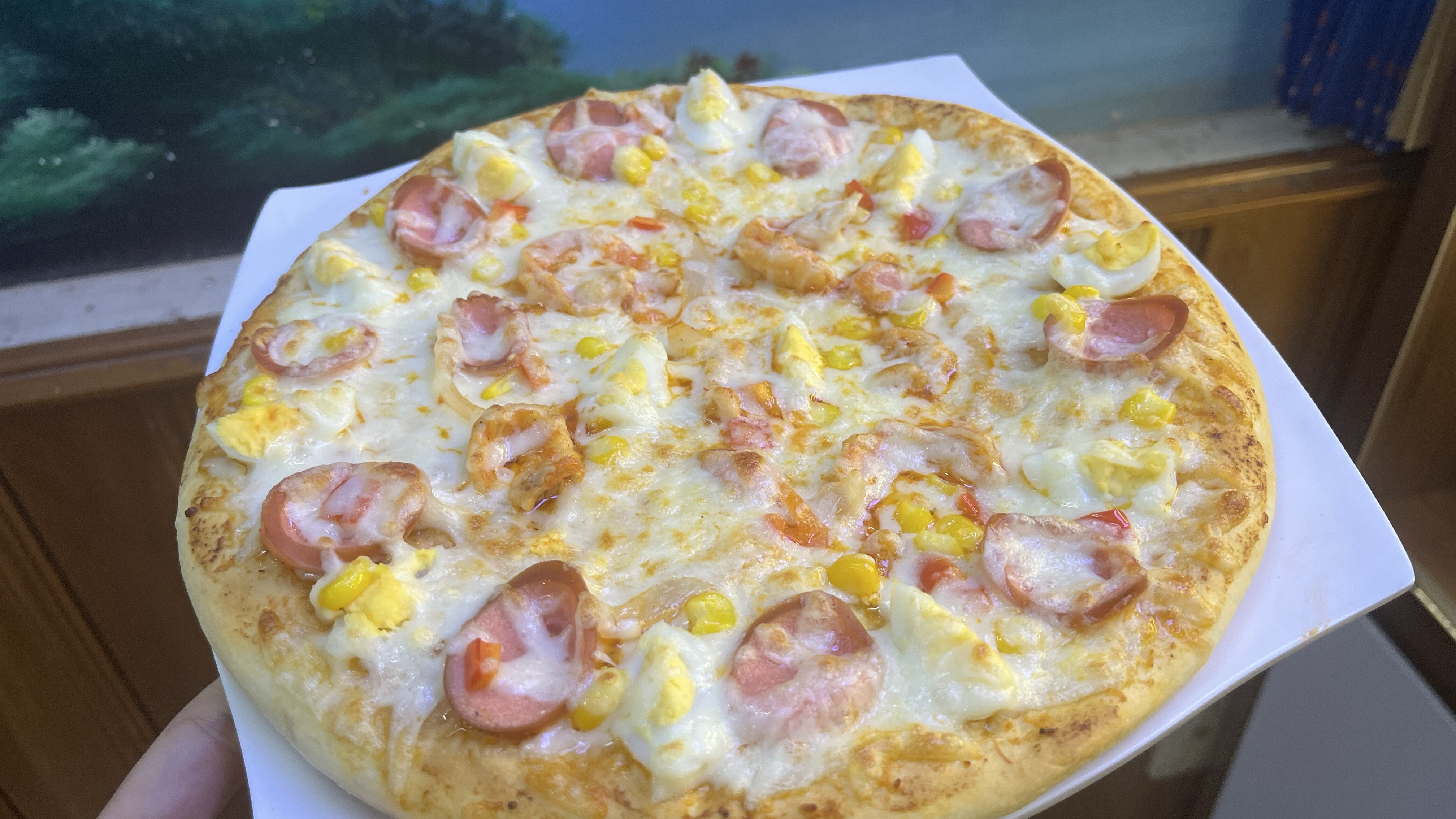Pizza Kid (trứng, xúc xích, bắp) size S 20cm