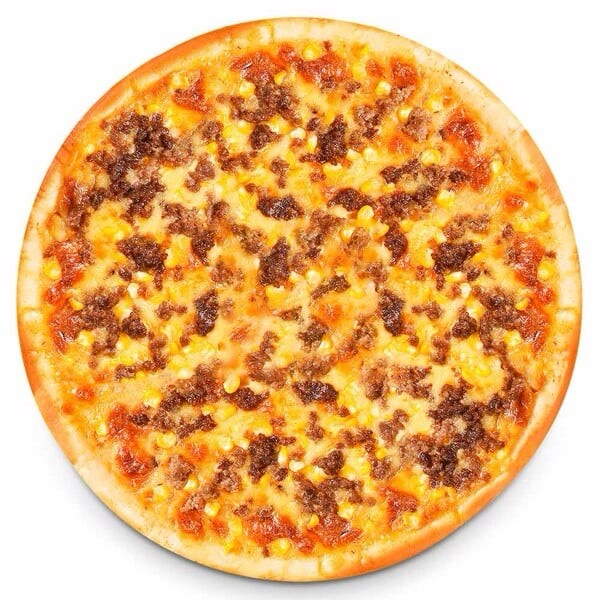 Pizza bò băm (thịt bò tươi băm, bắp Size L 28cm