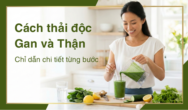Cách thải độc gan và thận - chỉ dẫn chi tiết từng bước