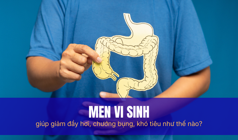 Men vi sinh giúp giảm đầy hơi, chướng bụng, khó tiêu như thế nào?