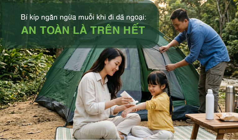 Bí kíp ngăn ngừa muỗi khi đi dã ngoại: an toàn là trên hết