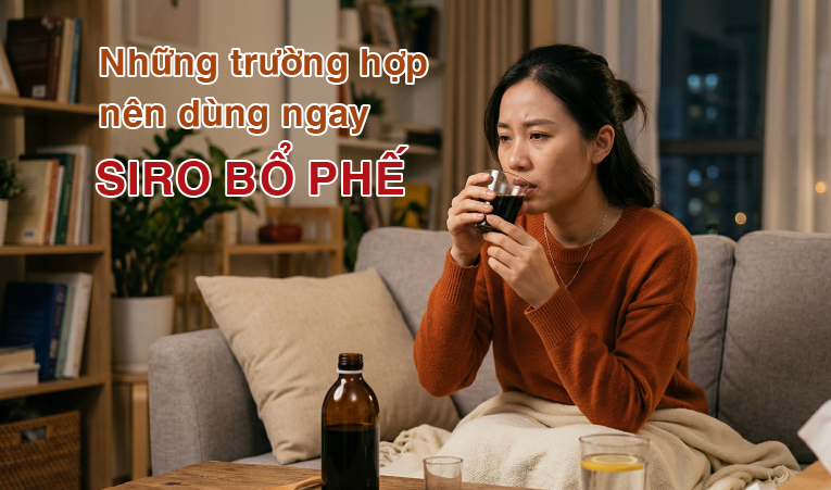 Những trường hợp nên dùng ngay siro bổ phế