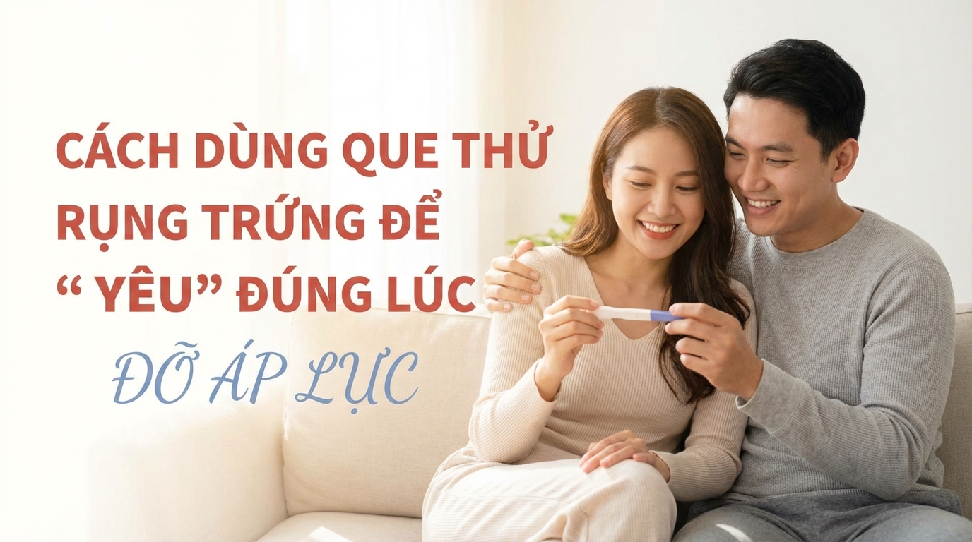 Cách dùng que thử rụng trứng để "yêu" đúng lúc, đỡ áp lực