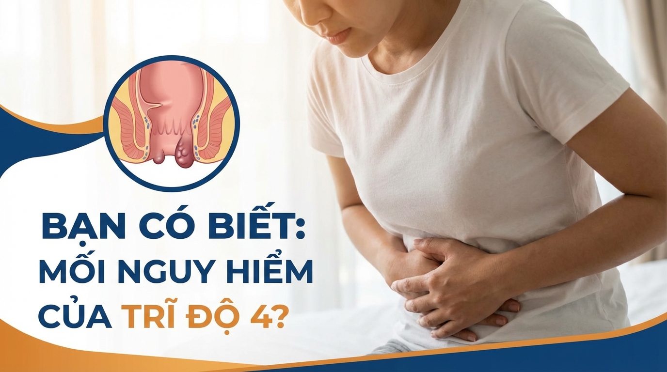 Bạn có biết: Mối nguy hiểm của trĩ độ 4?