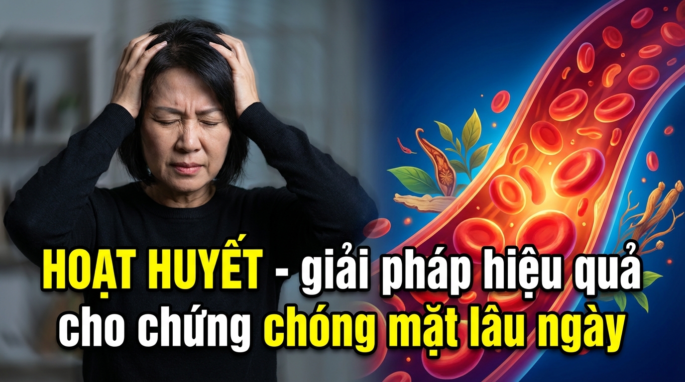 Hoạt huyết - giải pháp hiệu quả cho chứng chóng mặt lâu ngày