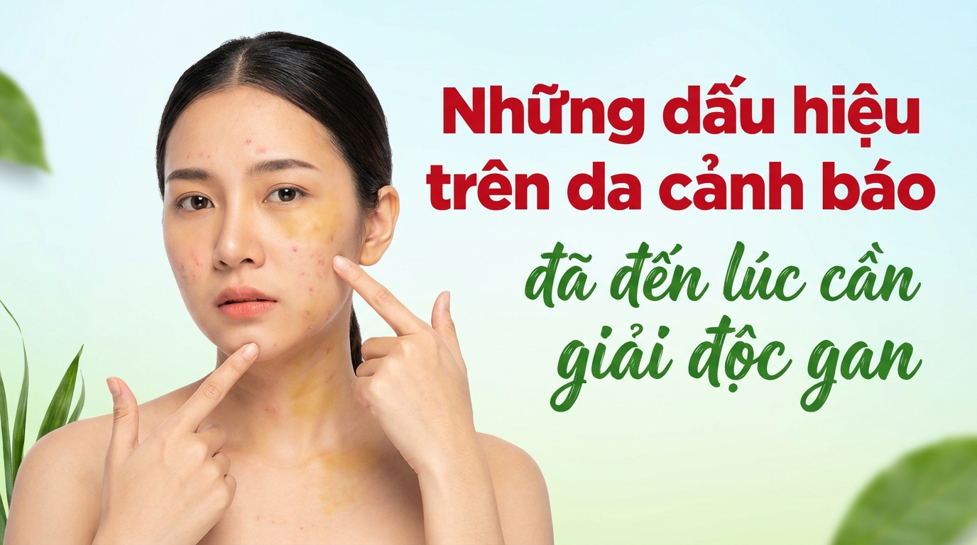 Những dấu hiệu trên da cảnh báo đã đến lúc cần giải độc gan