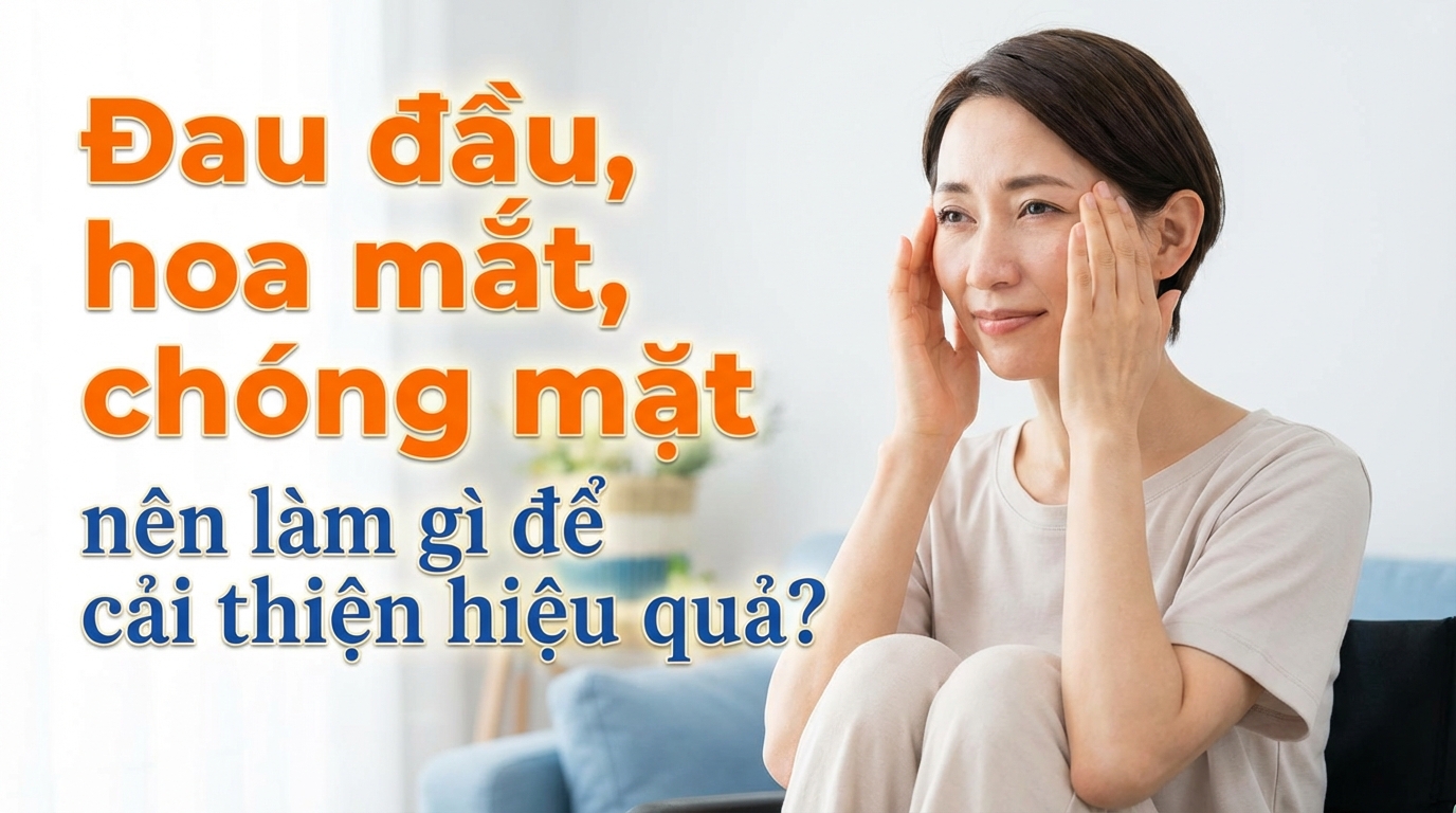 Đau đầu, hoa mắt, chóng mặt nên làm gì để cải thiện hiệu quả?
