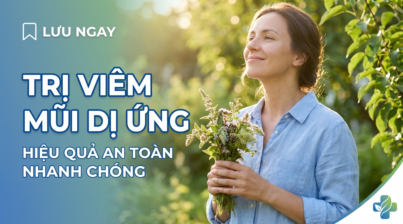 Lưu ngay: Trị viêm mũi dị ứng hiệu quả an toàn nhanh chóng