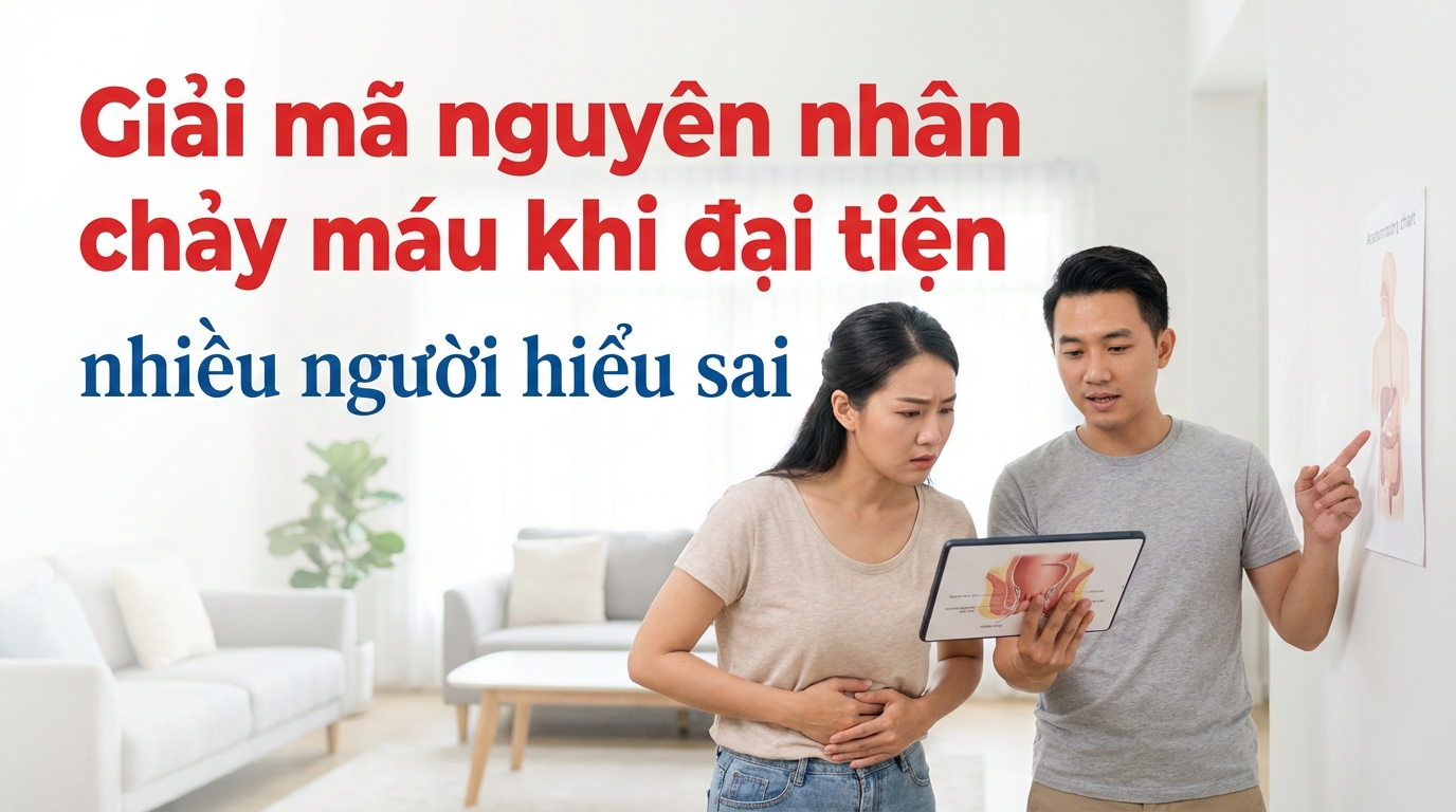 Giải mã nguyên nhân chảy máu khi đại tiện: nhiều người hiểu sai