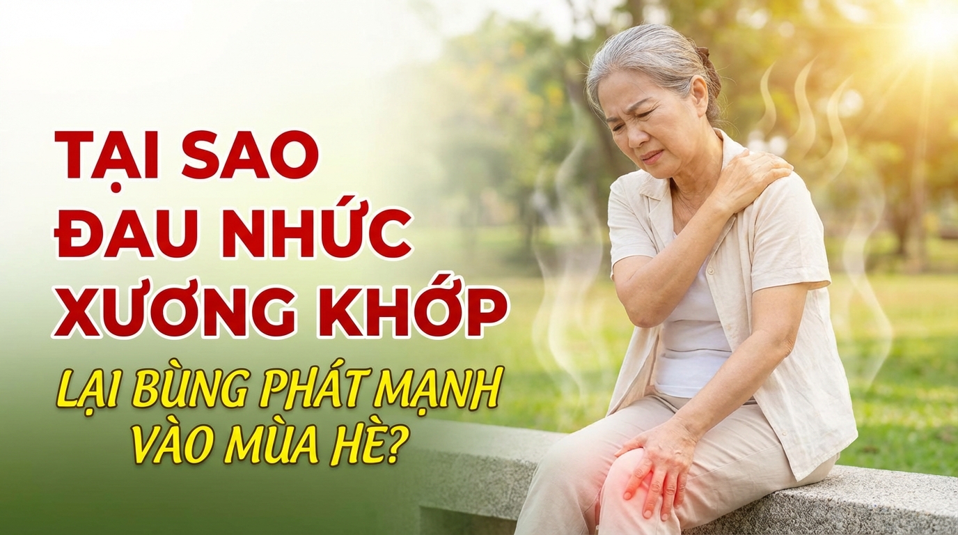 Tại sao đau nhức xương khớp lại bùng phát mạnh vào mùa hè?