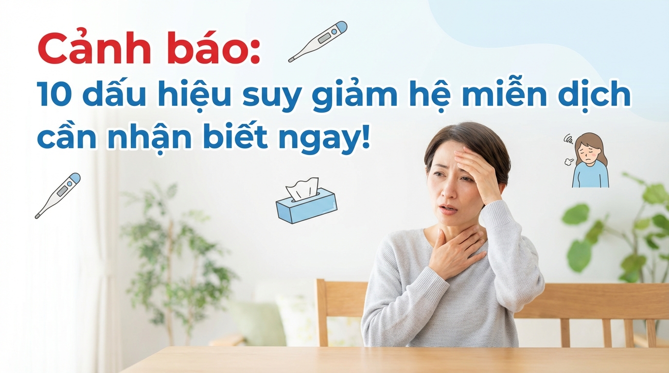 Cảnh báo: 10 dấu hiệu suy giảm hệ miễn dịch cần nhận biết ngay!