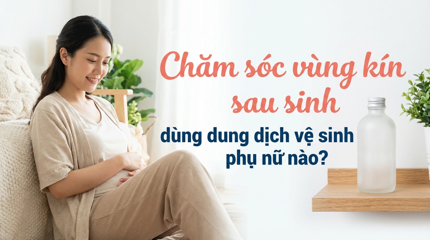 Chăm sóc vùng kín sau sinh - dùng dung dịch vệ sinh phụ nữ nào?