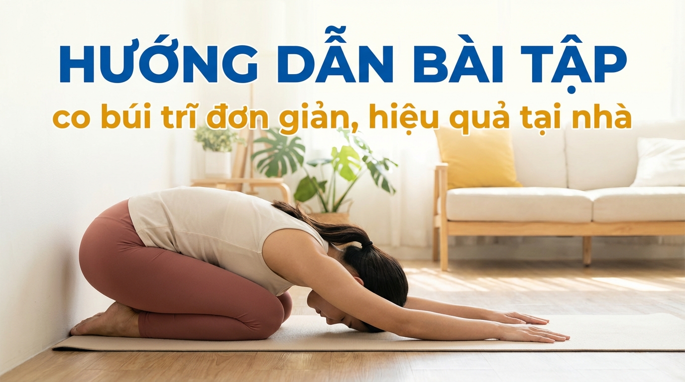 Hướng dẫn bài tập co búi trĩ đơn giản, hiệu quả tại nhà