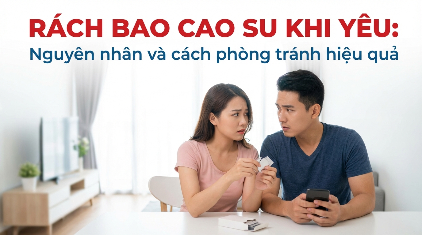 Rách bao cao su khi yêu: nguyên nhân và cách phòng tránh hiệu quả