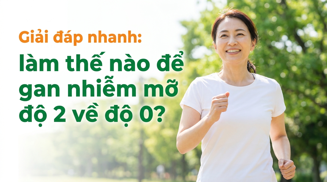 Giải đáp nhanh: làm thế nào để gan nhiễm mỡ độ 2 về độ 0?