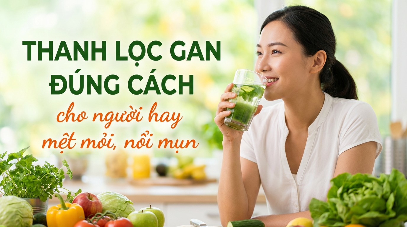 Thanh lọc gan đúng cách cho người hay mệt mỏi, nổi mụn