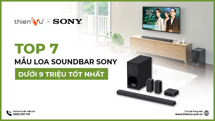 top 7 mau loa soundbar sony duoi 9 trieu