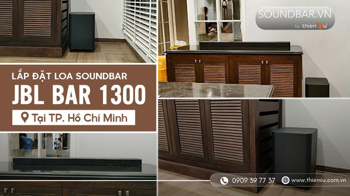 Lắp đặt loa soundbar JBL Bar 1300 tại TP.HCM