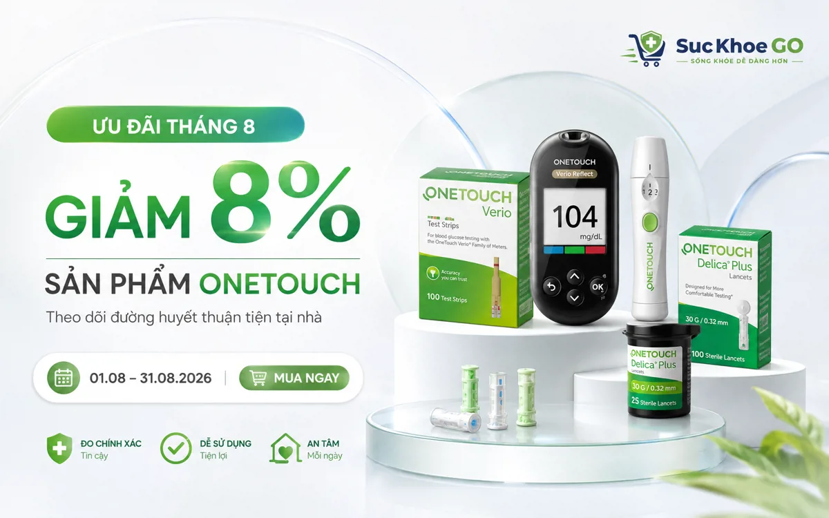 Bùng Nổ Sale Tháng 8 – Giảm Ngay 8% Các Sản Phẩm OneTouch!