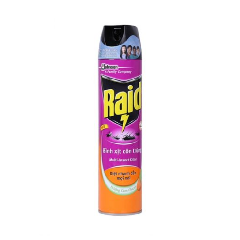 Bình Xịt Côn Trùng Raid Hương Cam Chanh