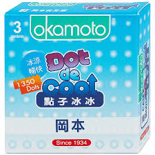 Bao Cao Su Okamoto Dot De Cool (Hộp 3 cái)