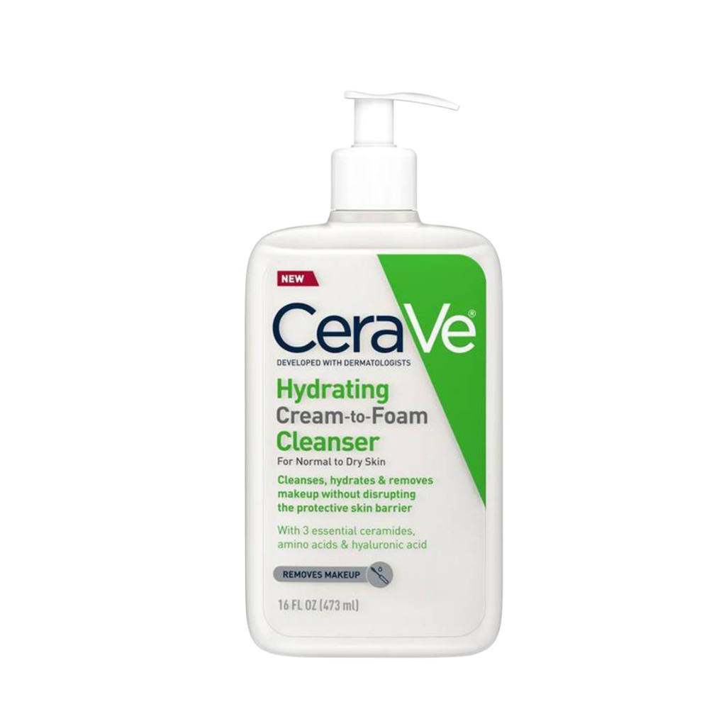 Sữa Rửa Mặt Cerave Cream-To-Foam Dạng Kem Tạo Bọt (Làm Sạch Và Tẩy Trang 2 Trong 1)