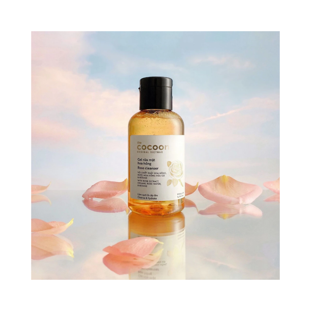 Gel rửa mặt hoa hồng Cocoon làm sạch & cấp ẩm 140ml