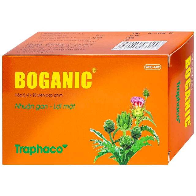 Thuốc Boganic Traphaco (Hộp 5 vỉ x 20 viên)
