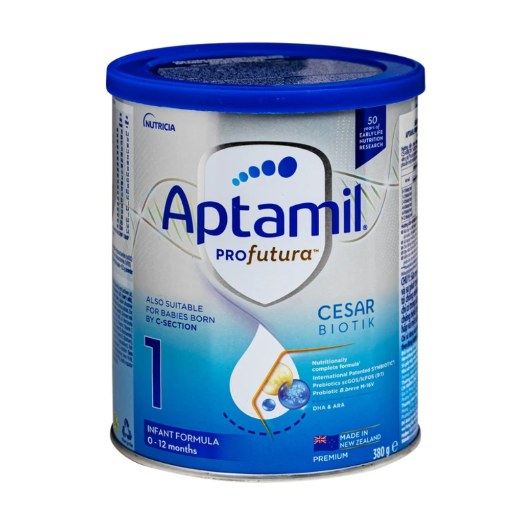 Sữa Dinh Dưỡng Công Thức Cho Trẻ 0-12 Tháng Tuổi Aptamil Profutura Cesarbiotik 1 Infant Formula Danone (Hộp 380g)