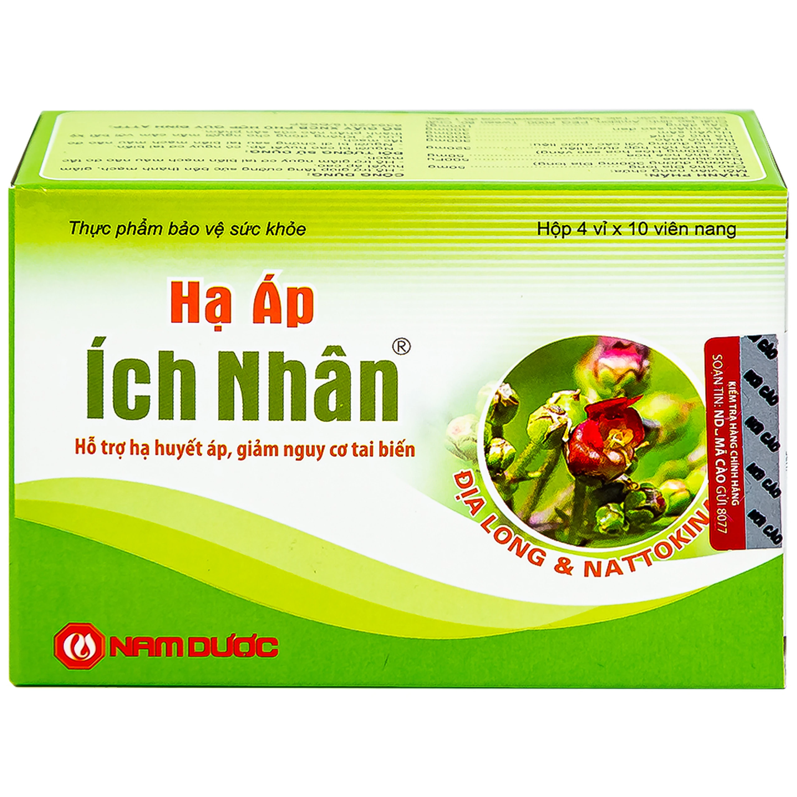 Viên Uống Hạ Áp Ích Nhân Nam Dược (4 Vỉ X 10 Viên)