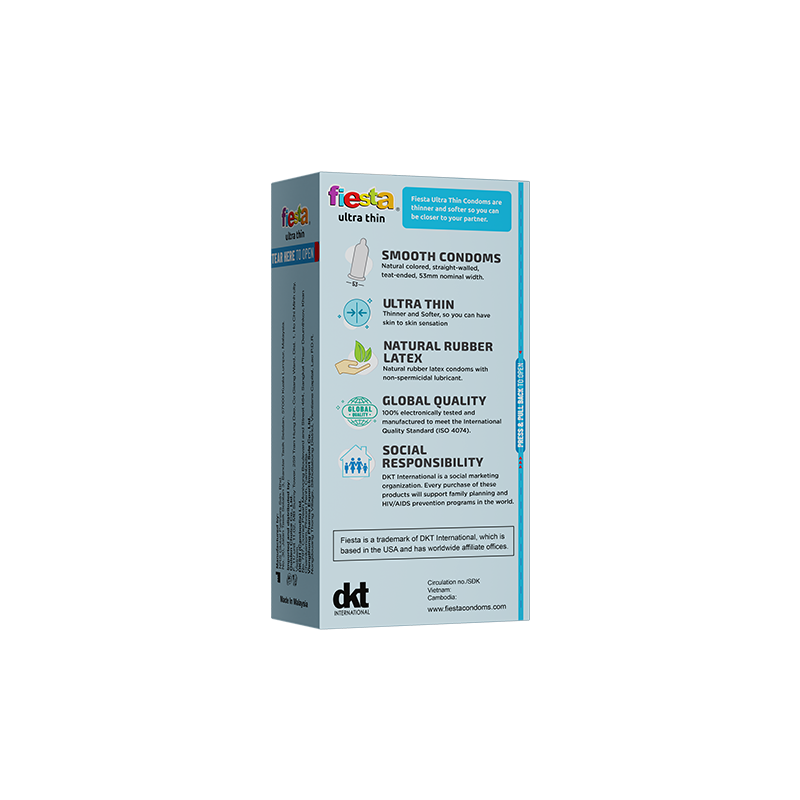 Bao cao su Fiesta Ultra Thin pack 12