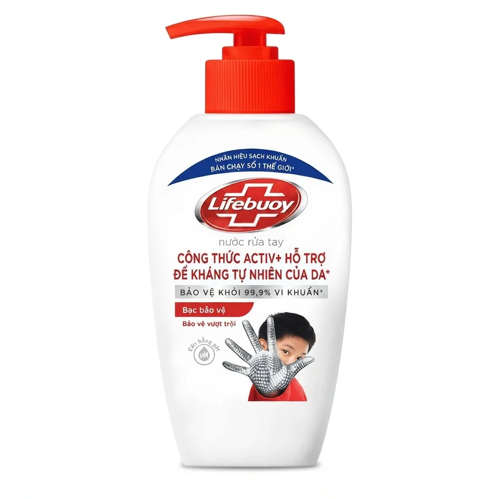 Nước Rửa Tay Lifebuoy Bảo Vệ Vượt Trội 10 180G