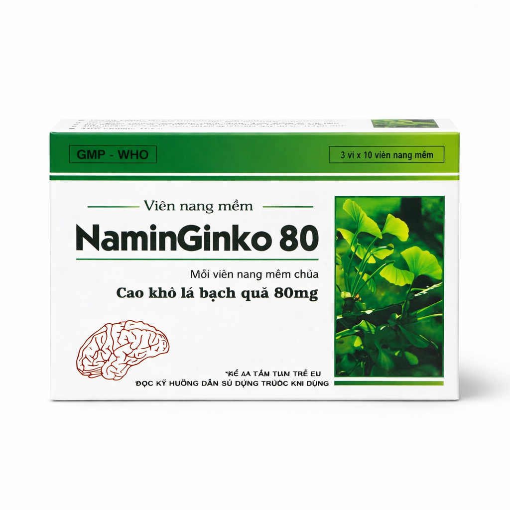 Naminginko 80mg (Hộp 3 vỉ x 10 viên)