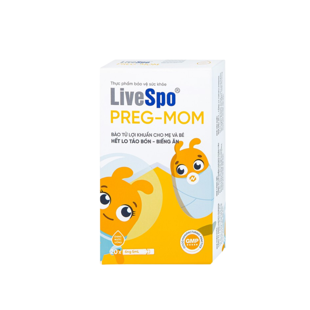 Thực phẩm bảo vệ sức khỏe LiveSpo® PREG-MOM (Hộp 20 ống)