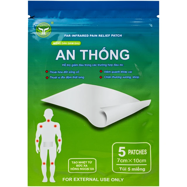 Miếng Dán Giảm Đau An Thống (Hộp 100 miếng)