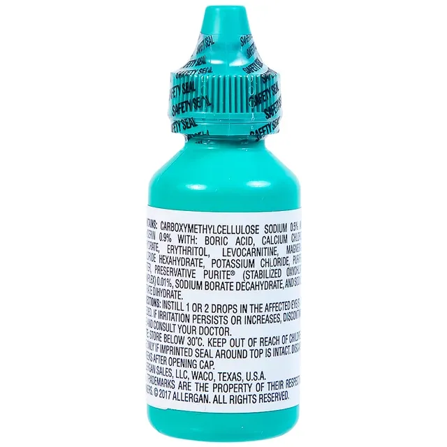 Thuốc Nhỏ Mắt Optive Allergan Giảm Nóng, Kích ứNg Và Khó Chịu Do Khô Mắt (15ml)