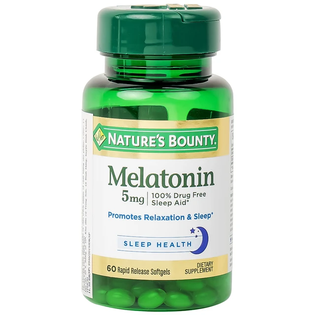 Viên uống Melatonin Nature's Bounty (60 viên)