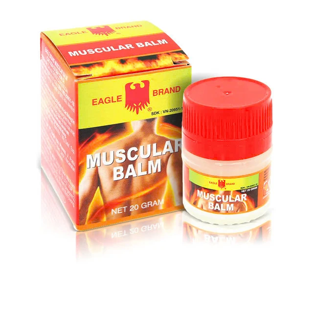 Cao Xoa Cơ Bắp Con Ó Muscular Balm Eagle Brand Hỗ Trợ Giảm Đau Vai, Đau Lưng
