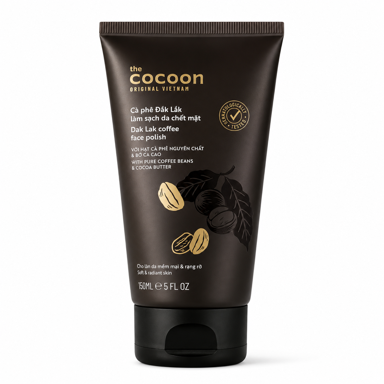 Cà Phê Đắk Lắk Làm Sạch Da Chết Mặt Cocoon (Tuýp 150ml)