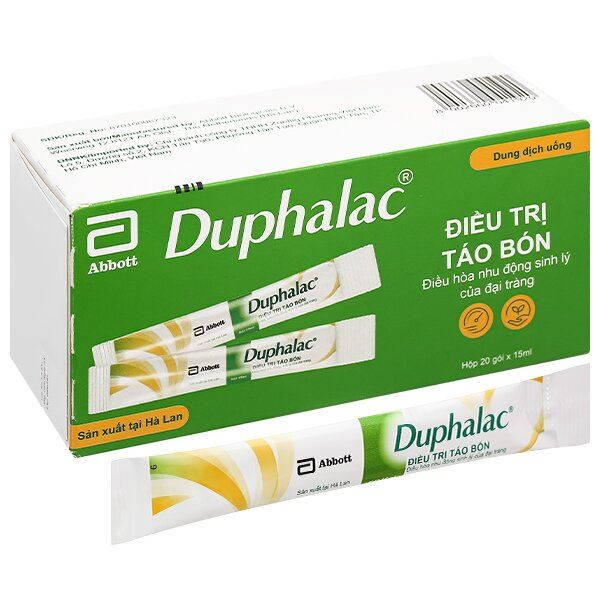 Dung dịch uống Duphalac 667g/l trị táo bón, bệnh lý não do gan (20 gói x 15ml)